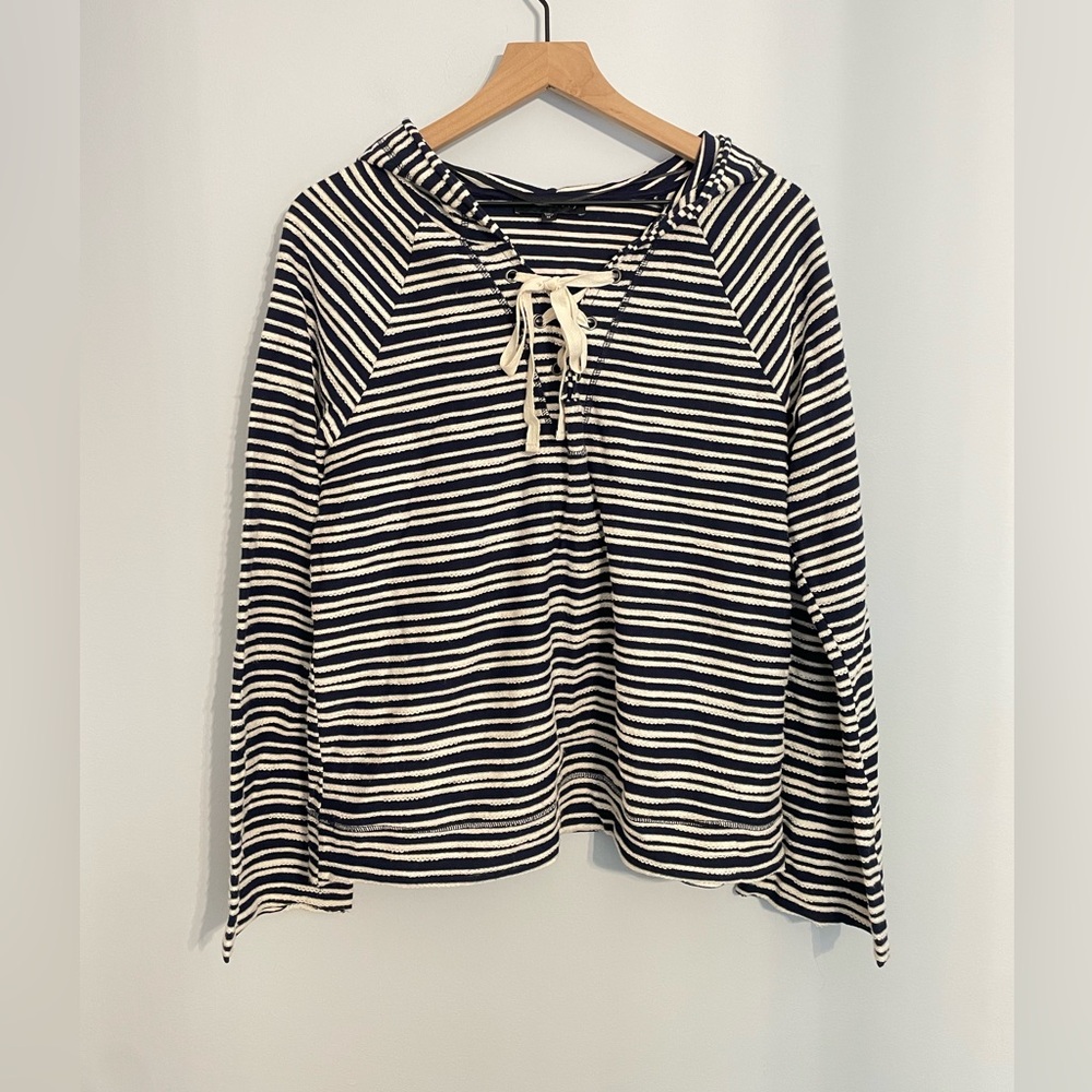 Sanctuary CrissCross Tie Up Sweatershirt